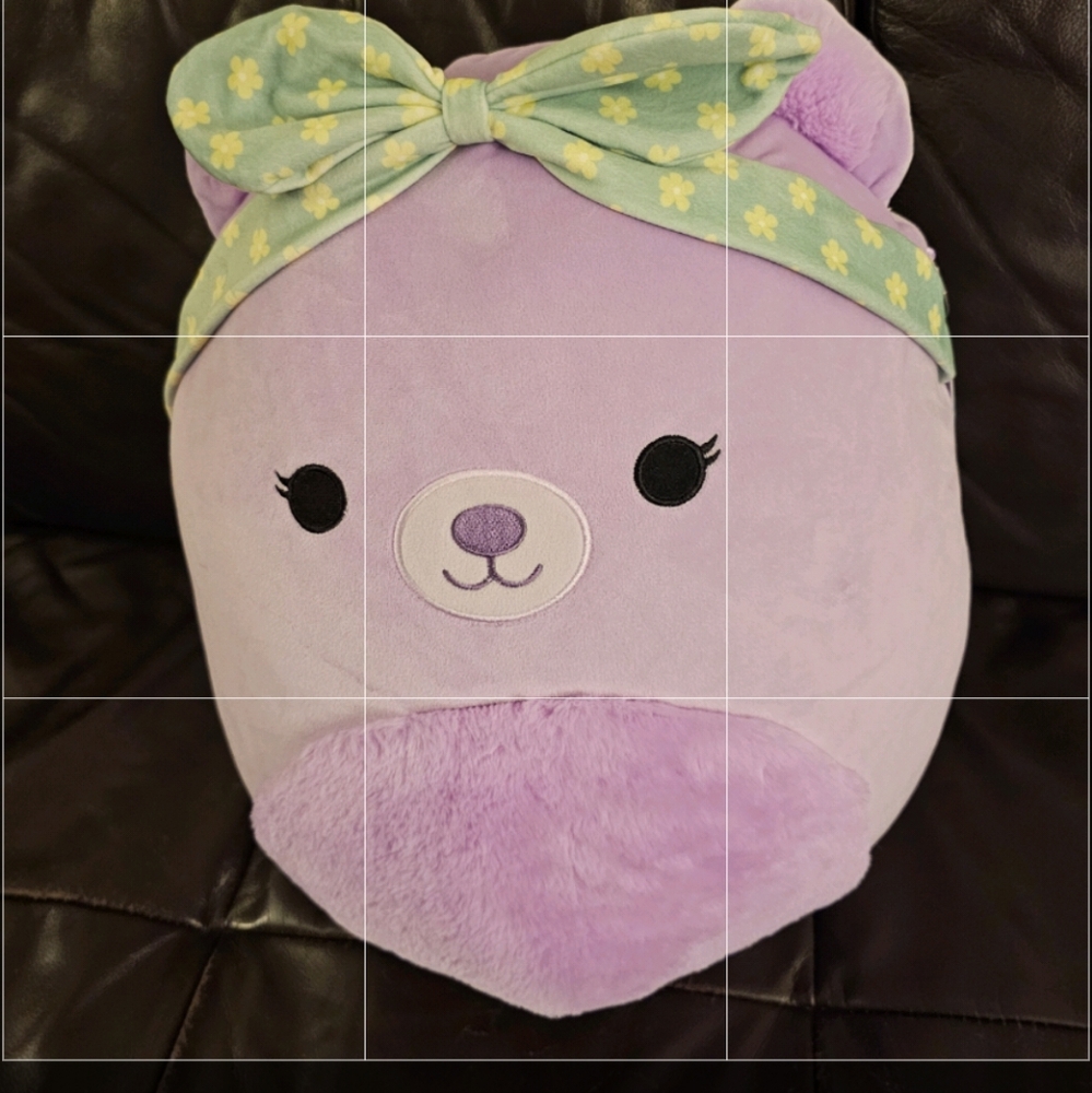 Squishmallows 16" Plush,  big! Nwt Silvy purple bear